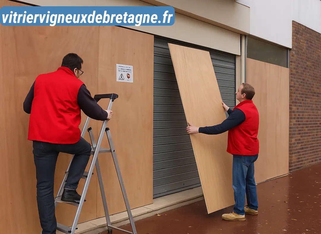 Mise en sécurité fermeture provisoire Vigneux-de-Bretagne